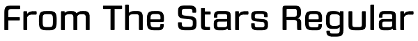 From The Stars Regular Font