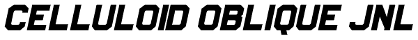 Celluloid Oblique JNL Font