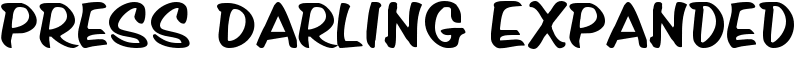 Press Darling Expanded Font