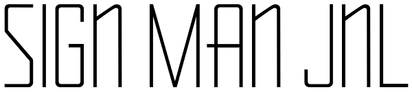 Sign Man JNL Font