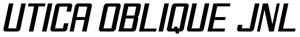 Utica Oblique JNL Font