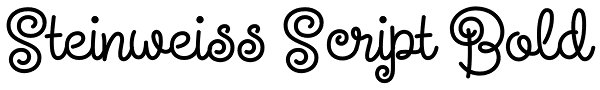 Steinweiss Script Bold Font