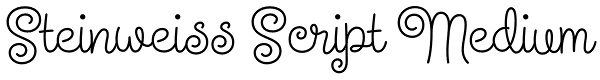 Steinweiss Script Medium Font