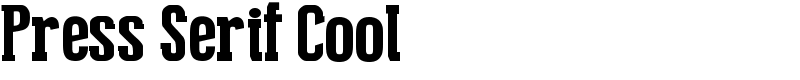 Press Serif Cool Font