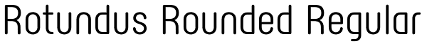 Rotundus Rounded Regular Font