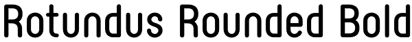 Rotundus Rounded Bold Font