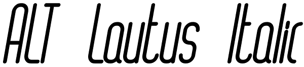 ALT Lautus Italic Font