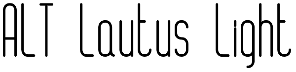 ALT Lautus Light Font