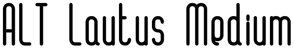 ALT Lautus Medium Font