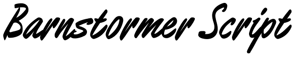 Barnstormer Script Font