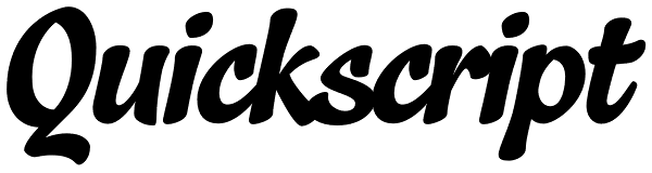 Quickscript Font