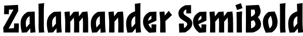 Zalamander SemiBold Font