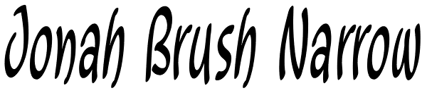 Jonah Brush Narrow Font