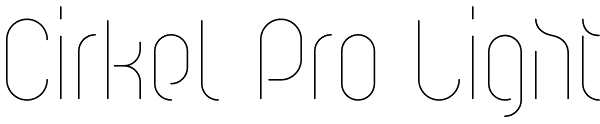 Cirkel Pro Light Font