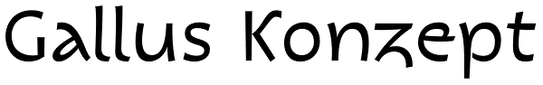 Gallus Konzept Font