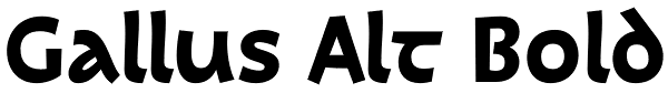 Gallus Alt Bold Font