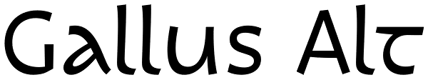 Gallus Alt Font