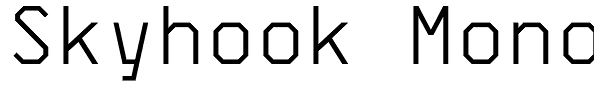 Skyhook Mono Font