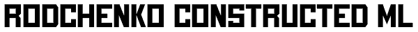 Rodchenko Constructed ML Font