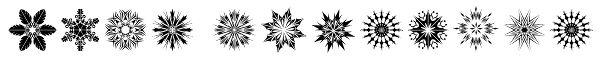 Snow Crystals Font