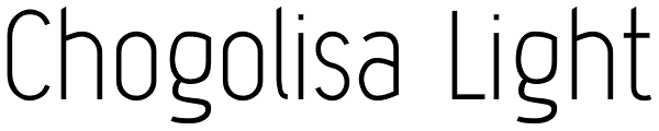 Chogolisa Light Font