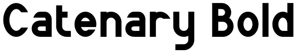 Catenary Bold Font