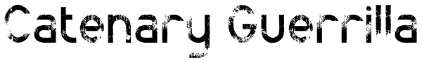 Catenary Guerrilla Font