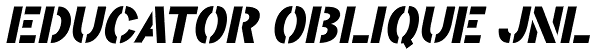 Educator Oblique JNL Font