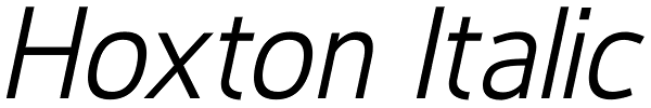 Hoxton Italic Font