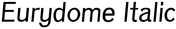 Eurydome Italic Font