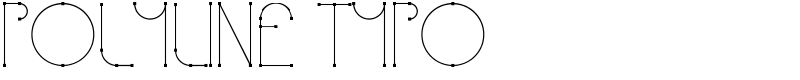 Polyline Typo Font