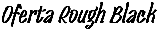 Oferta Rough Black Font