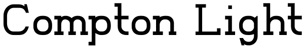 Compton Light Font