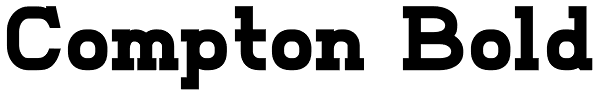 Compton Bold Font