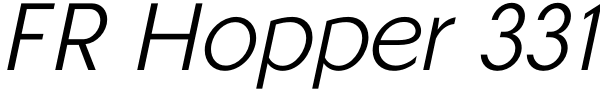 FR Hopper 331 Font