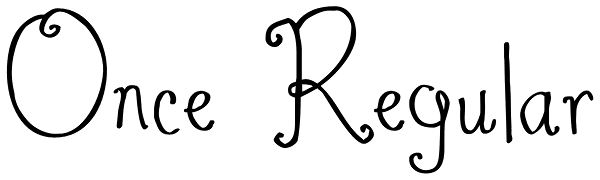 Once Regular Font