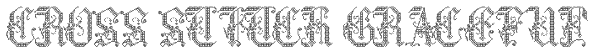 Cross Stitch Graceful Font