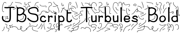 JBScript Turbules Bold Font