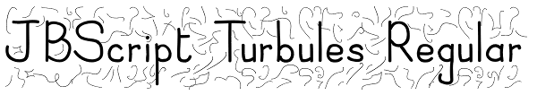 JBScript Turbules Regular Font