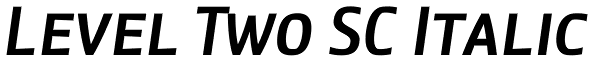 Level Two SC Italic Font