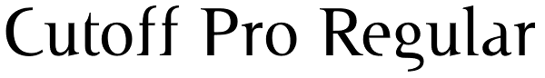 Cutoff Pro Regular Font