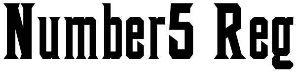 Number5 Reg Font