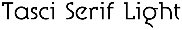Tasci Serif Light Font