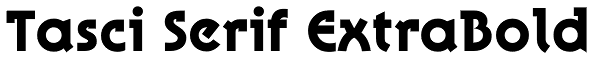 Tasci Serif ExtraBold Font