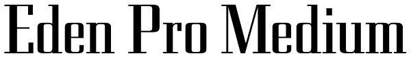 Eden Pro Medium Font