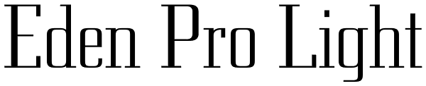 Eden Pro Light Font
