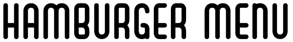 Hamburger Menu Font