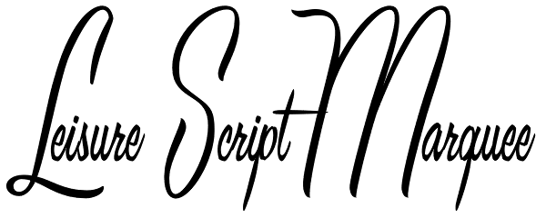 Leisure Script Marquee Font