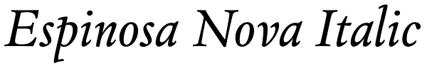 Espinosa Nova Italic Font