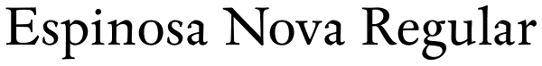 Espinosa Nova Regular Font